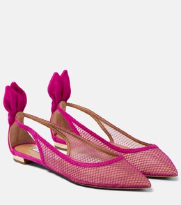 Aquazzura: Розовые балетки