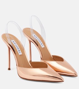 Aquazzura: Золотые туфли