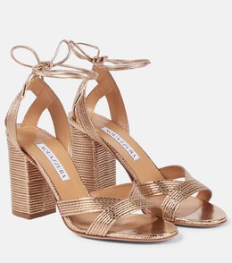 Aquazzura: Золотые сандалии 