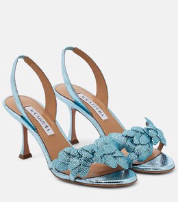 Aquazzura: Синие сандалии