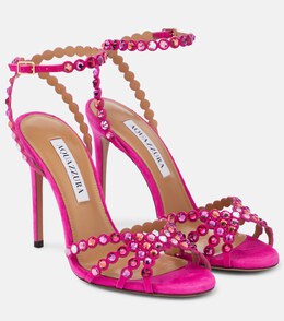 Aquazzura: Розовые босоножки  Tequila