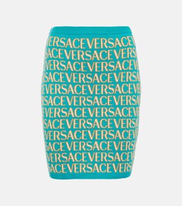 Versace: Короткая юбка 