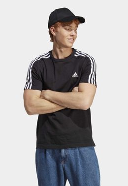 Adidas: Чёрная футболка 