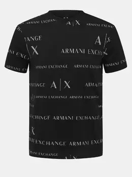 Armani Exchange: Чёрная футболка 