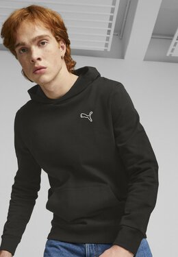 PUMA: Чёрная толстовка  Essentials