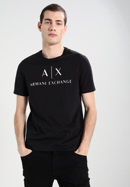 Armani Exchange: Футболка с принтом 