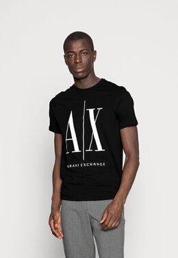 Armani Exchange: Футболка с принтом 