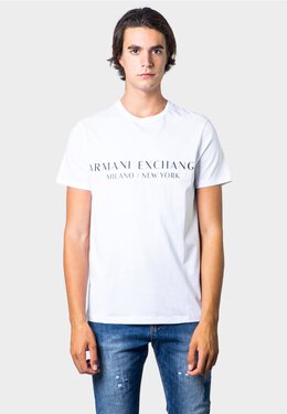 Armani Exchange: Футболка с принтом 