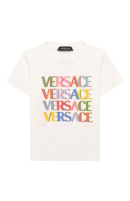 Versace: Хлопковая футболка