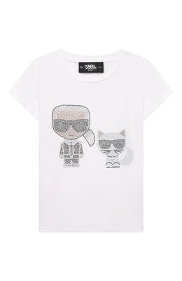 Karl Lagerfeld Kids: Хлопковая футболка