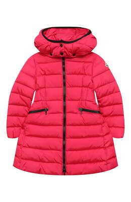 Moncler: Пальто с капюшоном