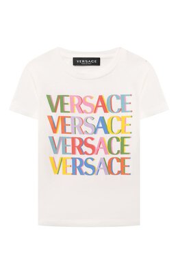 Versace: Хлопковая футболка