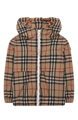 Burberry: Куртка Vintage Check с капюшоном