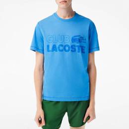 Lacoste: Голубая футболка