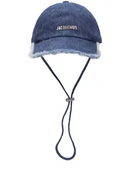 JACQUEMUS: Голубая шляпа La Casquette