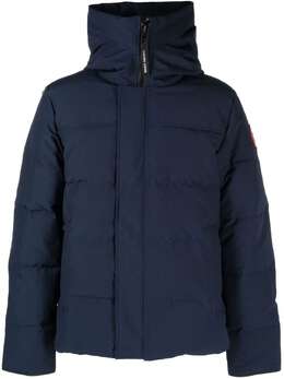 Canada Goose: Синий пуховик  MacMillan