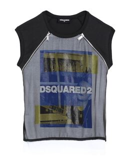 DSQUARED2: Шифоновая майка  Tank