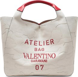 Valentino: Белая сумка Atelier