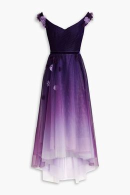 Marchesa Notte: Фиолетовое платье 