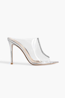 Gianvito Rossi: Серебристые туфли 