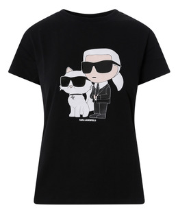 Karl Lagerfeld: Хлопковая футболка Ikonik Karl