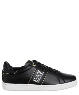 EA7 Emporio Armani: Чёрные кроссовки 