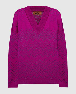 Missoni: Фиолетовый свитер 