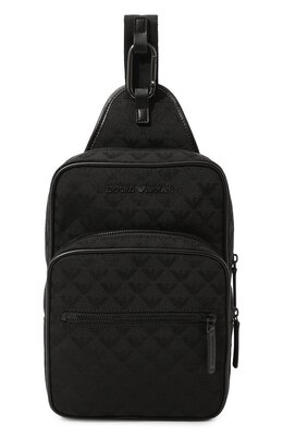 Emporio Armani: Чёрный рюкзак 