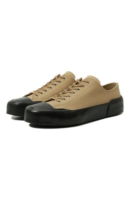 Jil Sander: Бежевые кеды 