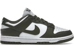 Nike: Зелёные кроссовки Dunk Low