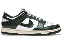 Nike: Зелёные кроссовки Dunk Low