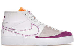 Кроссовки Nike SB Blazer Mid Edge Lakers, белый / фиолетовый da2189-100 | white/purple