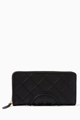 Tory Burch: Чёрный кошелёк Double T