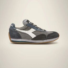 Diadora: Серые кроссовки Heritage Equipe