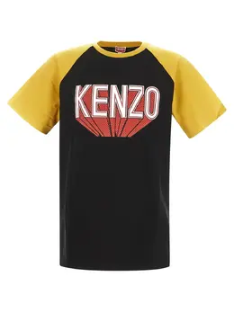 Kenzo: Футболка World с рукавом реглан