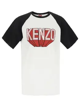 Kenzo: Футболка World с рукавом реглан