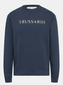 Trussardi: Тёмный свитшот