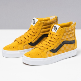 VANS: Жёлтые кроссовки Sk8-Hi