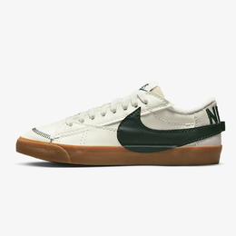 Nike: Зелёные кроссовки Blazer Low 77