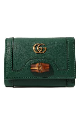 Gucci: Зелёный кошелёк GG