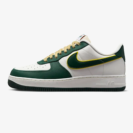 Nike: Зелёные кроссовки Air Force 1