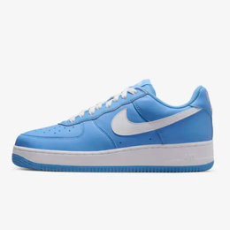 Nike: Синие кроссовки Air Force 1