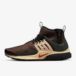 Nike: Коричневые кроссовки Air Presto Mid Utility