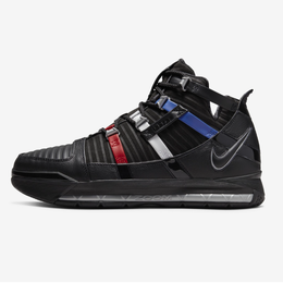 Nike: Чёрные кроссовки Zoom Lebron 3 QS