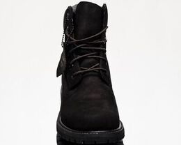 Timberland: Чёрные ботинки