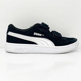 PUMA: Чёрные кроссовки Smash V2