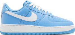 Nike: Голубые кроссовки Air Force 1 Low