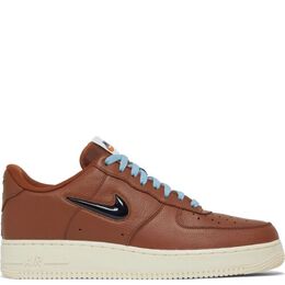 Nike: Коричневые кроссовки Air Force 1 Low