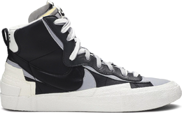 Nike: Чёрные кроссовки Blazer Mid Sacai