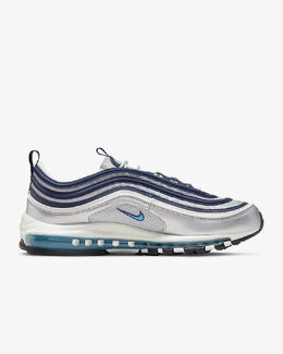 Nike: Серебристые кроссовки Air Max 97